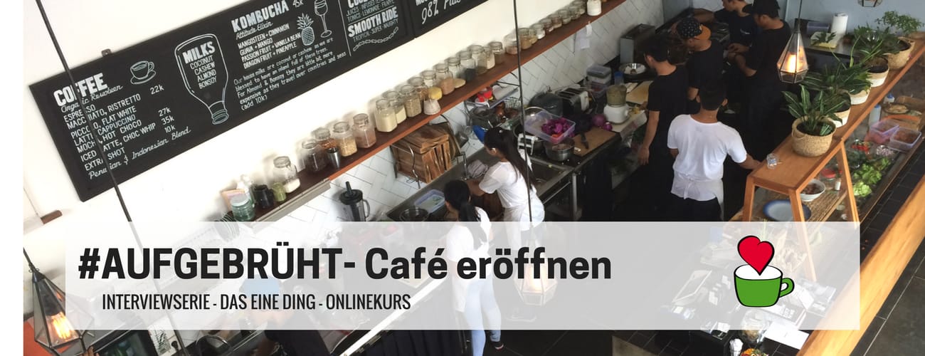 Respekt Herr Spechts Schwerpunktthema 2017: Lebenstraum Café eröffnen